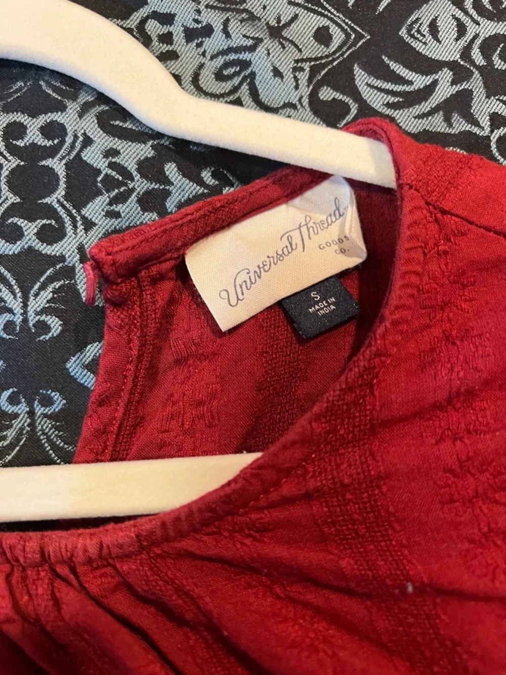 Universal Thread Red Ruffle Sleeve Blouse - Picture 7 of 10